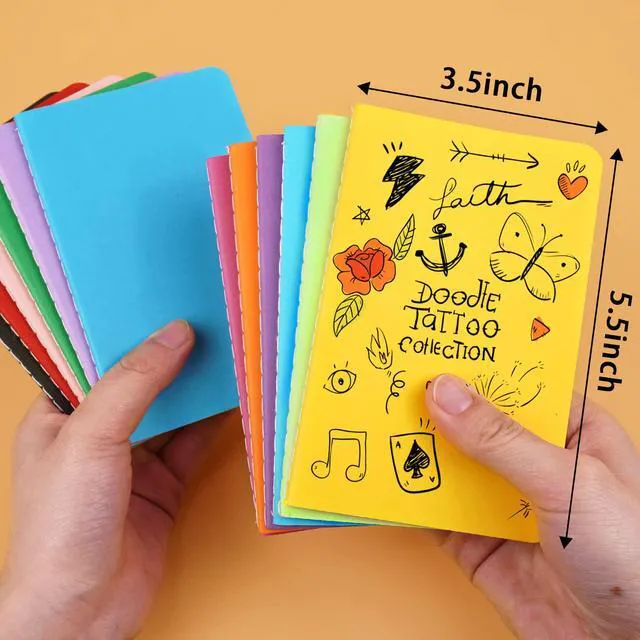 Alt view image 5 of 7 - Small Notebook 60 Pack (30Sheets/60Pages) Pocket Notebooks Lined Notebooks for Kids 3.5 x 5.5 Inches, Small Notepad Mini Notebooks Set Colorful Cover, Journals Bulk for Writing