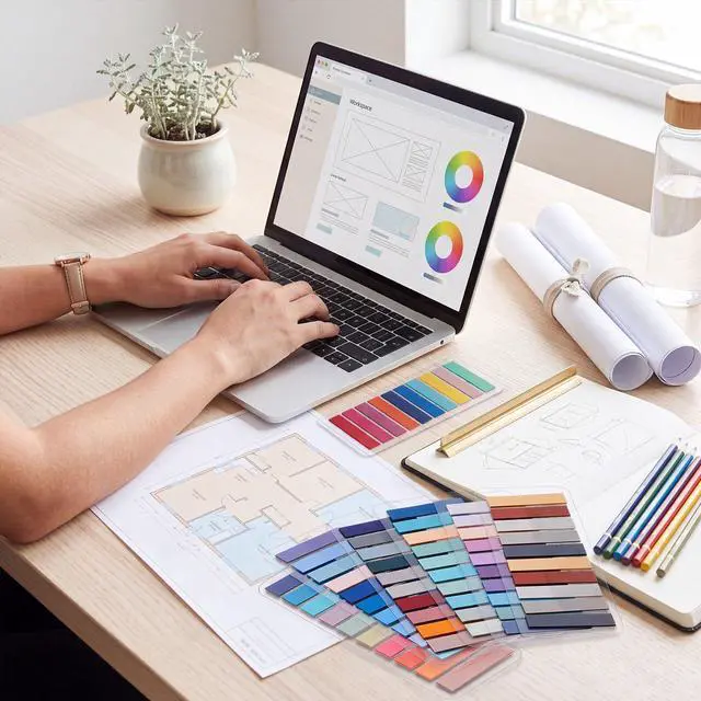 Alt view image 6 of 7 - 24000 Pcs Annotation Tabs, 120 Color Writable Sticky Tab for Book Self-adhesive Index Tabs Feature a Transparent Writable Design for Annotating Books, Bible Pages, Journals and Study Notes