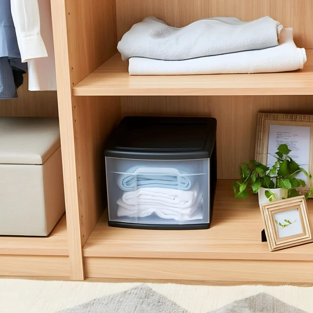 Alt view image 2 of 7 - 2-Pack 1-Drawer Storage Cart, Clear Plastic Container, 14.25" Wide Medium, Black Frame - Organizing Drawer Containers for Home, Bathroom, Bedroom, Office, and Classroom