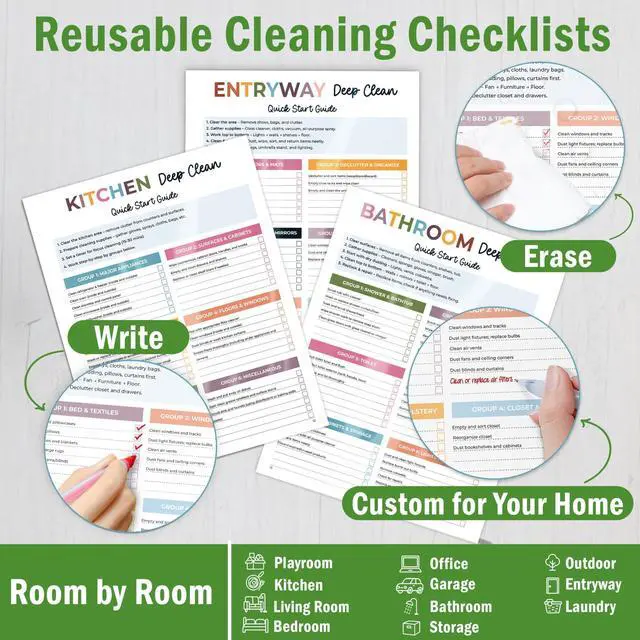 Alt view image 4 of 7 - ADHD Cleaning Planner for Adults & Teens, Weekly Monthly Checklist Spiral Bound Schedule Organizer for Adults & Teens, Daily Household Tracker for ADHD Minds, Stress-Free Housework