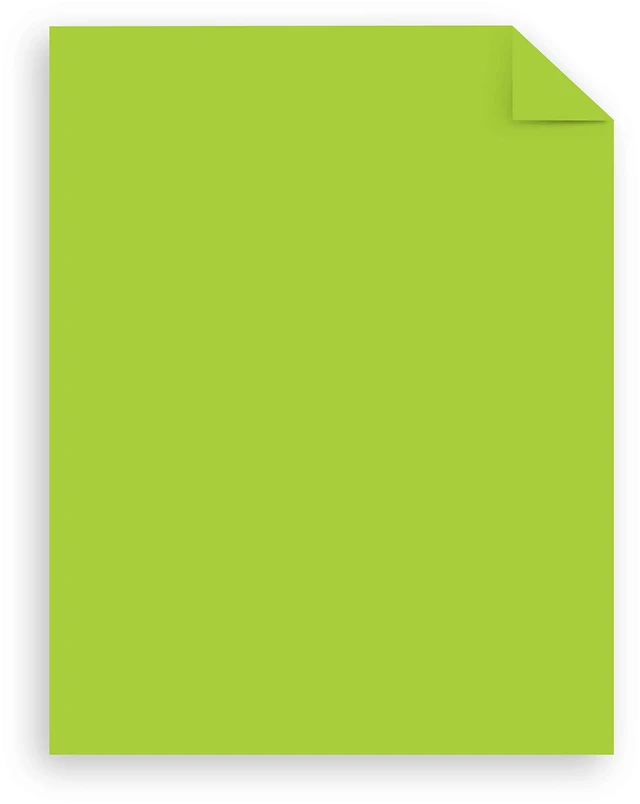 Alt view image 3 of 6 - Mega Collection, Colored Paper, Bright Green, 625 Sheets, 24 lb/89 gsm, 8.5" x 11" - MORE SHEETS! (91622)