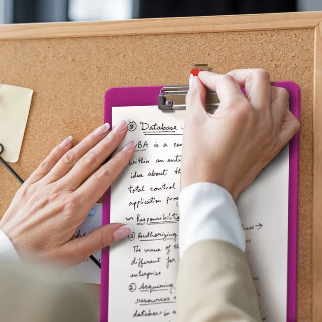 Alt view image 3 of 7 - Acrylic Clipboards 12.5 x 9, Transparent Assorted Colored 6 Pack Letter Size Clipboards with Low Profile Metal Clips, Hold up to 100 Sheets, Lightweight Set for Classroom, School, Office & Home