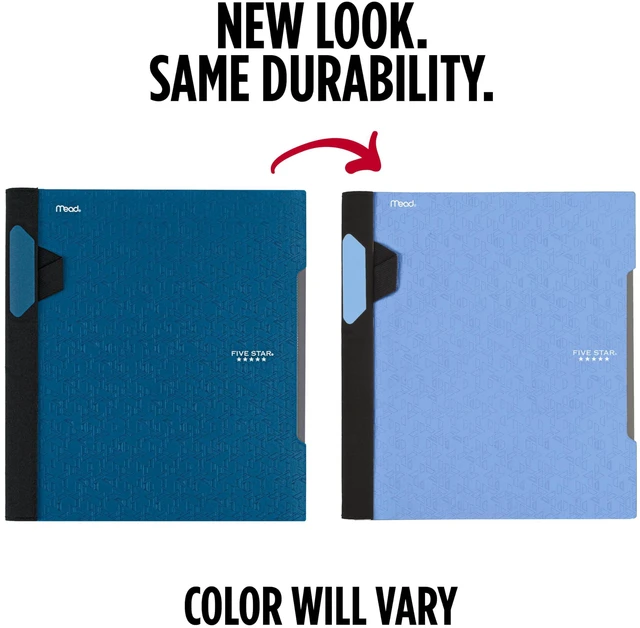 Alt view image 2 of 7 - Advance Spiral Notebook + Study App, 1 Subject, College Ruled Paper, 8-1/2" x 11", 100 Sheets, Spiral Guard, Movable Tabbed Dividers, Pacific Blue (820012D-ECM)