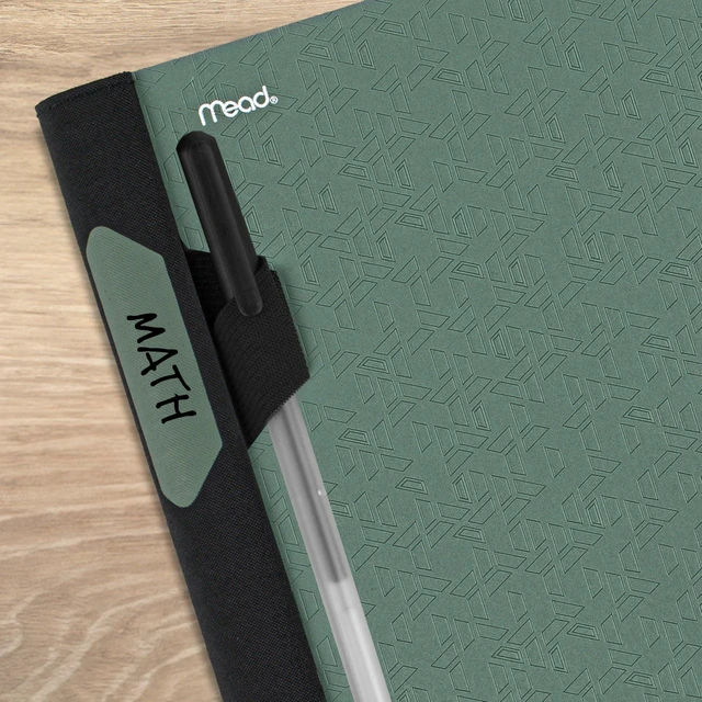 Alt view image 6 of 7 - Advance Spiral Notebook + Study App, 1 Subject, College Ruled Paper, 8-1/2" x 11", 100 Sheets, Spiral Guard, Movable Tabbed Dividers, Seaglass Green (820012C-ECM)