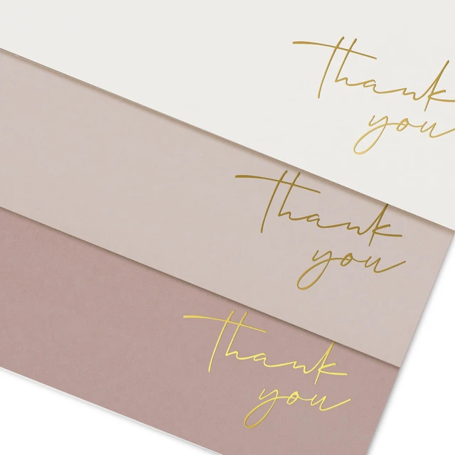 Alt view image 4 of 7 - Beautiful Thank You Cards Set of 30 With Envelopes and Stickers Elegant Blank Cards for Personalized Notes - Bulk Stationary Set for All Occasions Incl. Weddings, Business & Baby Showers