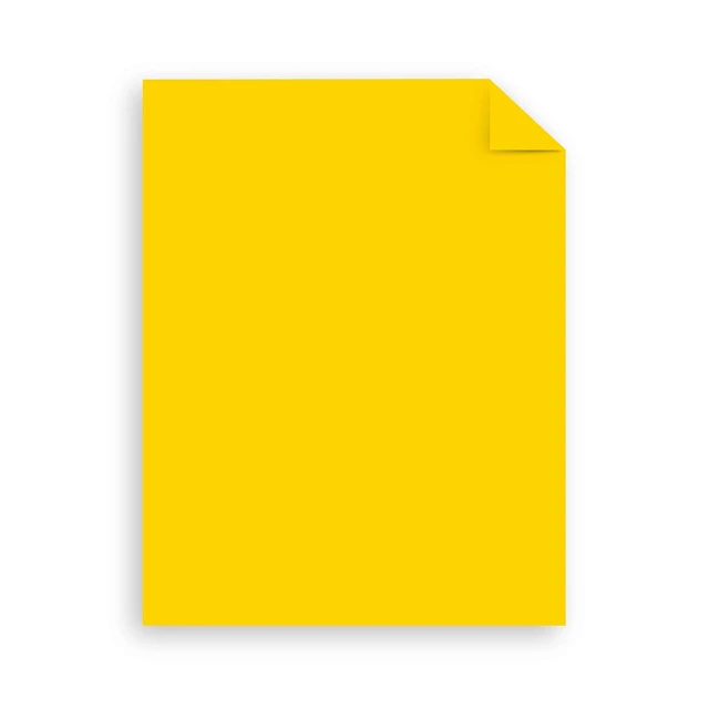 Alt view image 3 of 6 - Mega Collection, Colored Paper, Bright Yellow, 625 Sheets, 24 lb/89 gsm, 8.5" x 11" - MORE SHEETS! (91618)