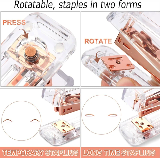 Alt view image 3 of 7 - Rose Gold Desk Organizers and Accessories with Desk Organizer 360° Rotating Pen Holder and Office Supplies, Cute Stationery Supplies Set