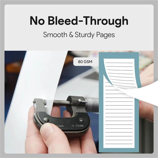 Alt view image 3 of 7 - Large Magnetic Notepads for Refrigerator, 8 Pack Solid Grocery List Strong magnetic back, 60 sheets per pad, 9 x 3.5 in, big shopping and to do list pads, fridge memo pads
