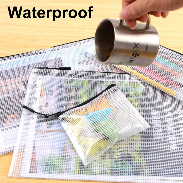 Alt view image 5 of 6 - 30pcs Multisize Mesh Zipper Pouch, Lego Storage Organizer, 8 Sizes Waterproof Plastic Document Pouch, Bags for Travel Storage, Game, Office Supply and Home Organize