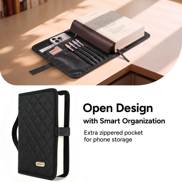 Alt view image 3 of 7 - Adjustable Bible Cover with 75 Bible Tabs - Bible Cover Case for Women Waterproof, Washable Quilted Bible Cases for Women with Bible Accessories, Christian Bible Gifts for Women Mom (Black, XL)