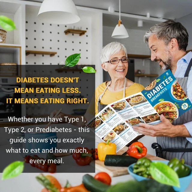 Alt view image 7 of 7 - Diabetes Food List & Meal Planner, 5 Pack with GI Chart 80+ Recipes Stop Guessing What to Eat, Diabetic Cookbooks for Prediabetes Type 1 & 2, Glycemic Index (GI) Guide, A1C Chart, Serving Size