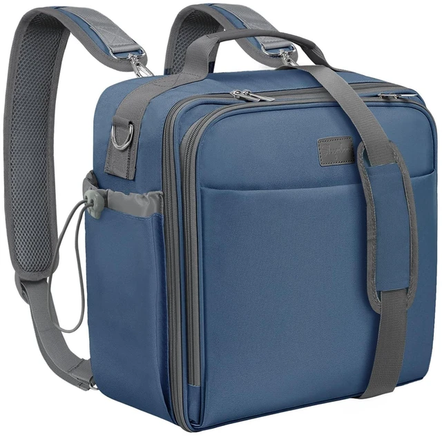 Main image of 3 Inch 3 Ring Zipper Binder with Shoulder Strap & Handle, 650-Sheet Capacity Zip Up Binder for School, Multi Pocket Organizer for Students & Office Workers, Blue