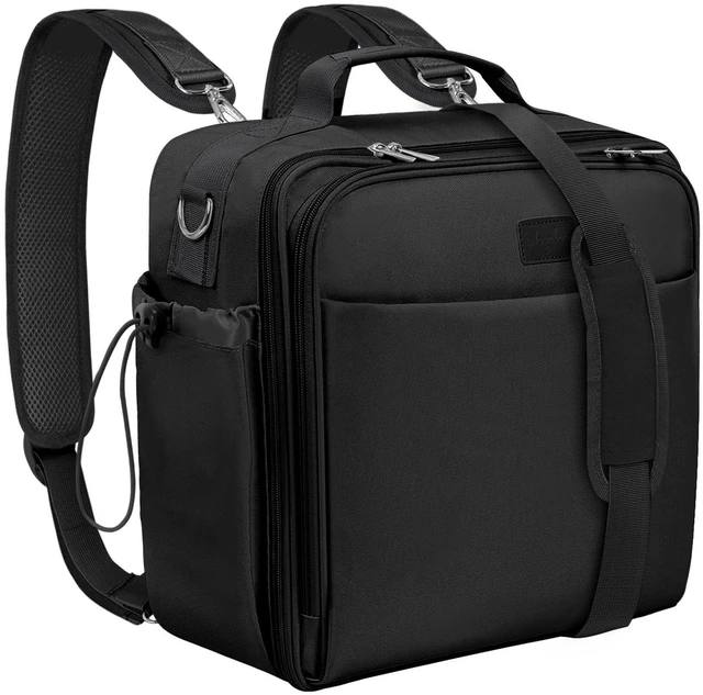 Main image of 3 Inch 3 Ring Zipper Binder with Shoulder Strap & Handle, 650-Sheet Capacity Zip Up Binder for School, Multi Pocket Organizer for Students & Office Workers, Black