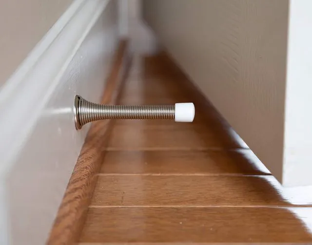 Alt view image 4 of 6 - 16 Pack Spring Door Stops 3 1/4 Inch Flexible Heavy Duty Spring Door Stopper with RustProof Screw Rubber Bumper Tips (Satin Nickel)