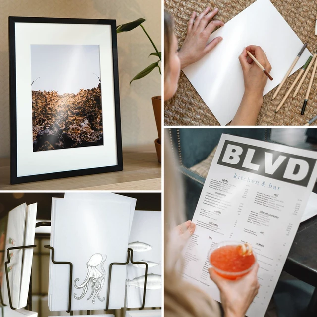Alt view image 7 of 7 - Double Sided Glossy Photo Paper 8.5x11 100 Pack, 54LB Inkjet Printer Paper 8.5 x 11 Glossy Picture Paper 200GSM for Crafting, Chip Bags, Calendars, Menus, Cards and Invitations