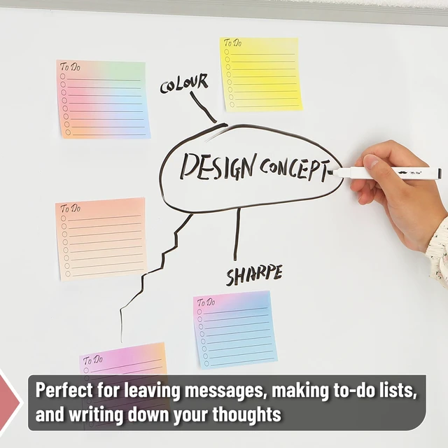 Alt view image 4 of 7 - to Do List Sticky Notes, 3"x4", 18 Pads, 900 Sheets Lined Checklist Sticky Pads with Smooth Writing, Easy Peel-Off, Thick Paper for Planning, Office, School & Daily Tasks