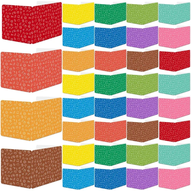 Main image of 36 Pack Privacy Shields for Student in 12 Vibrant Colors Desk Dividers Durable Privacy Folders Testing Divider Shield Study Boards Panel Partition for Classroom Teacher Back to School Supplies