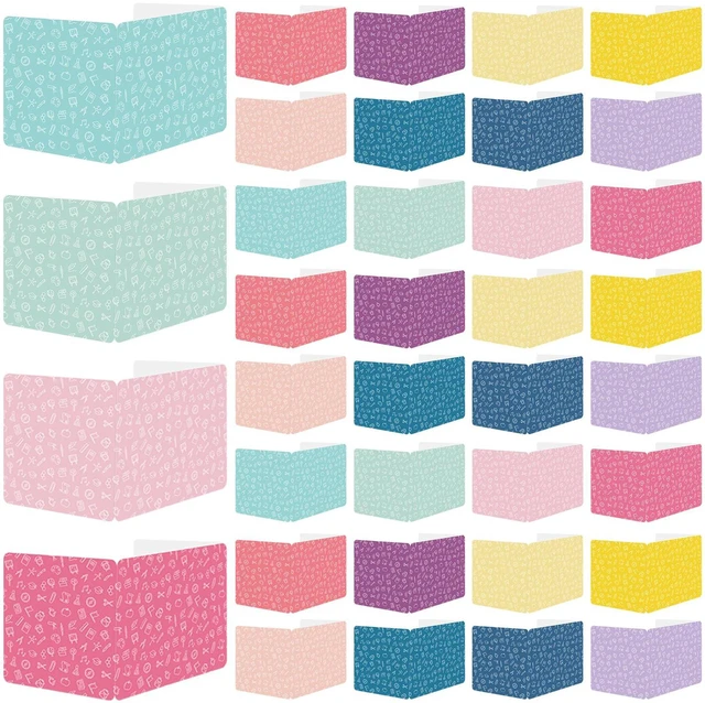 Main image of 36 Pack Privacy Shields for Student Colorful Motivational Desk Dividers Durable Privacy Folders Testing Divider Shield Study Board Panel Partition for Classroom Teacher Back to School Supplies