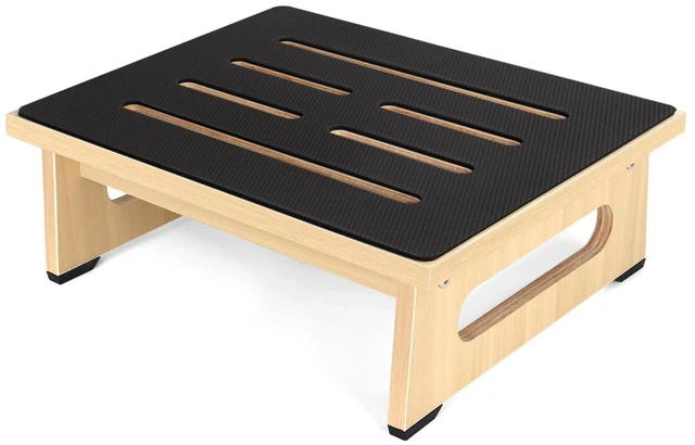 Main image of One Step Stool for Adults Seniors with Non-Slip Rubber Stepping Feet, Heavy Duty Platform Step Stools, 5.5 in Portable Bed Steps for High Beds for Bathroom, Bedroom, Kitchen & Bedside Kids Support