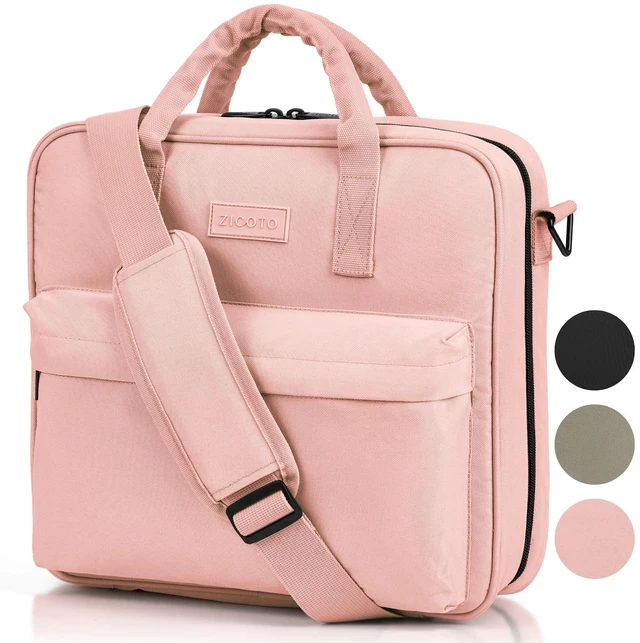 Main image of Sturdy 3 Ring Zipper Binder with Shoulder Strap for School - 2 Inch Zip Up Beautiful Binder with Extra Pockets Holds 500 Sheets, Books and Laptop - Easy to Carry Trapper Keeper in Quality Fabrics