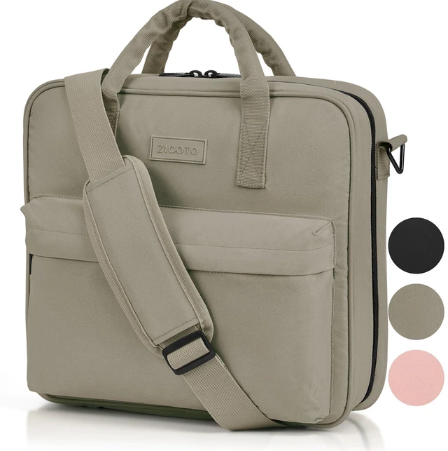 Main image of Sturdy 3 Ring Zipper Binder with Shoulder Strap for School - 2 Inch Zip Up Beautiful Binder with Extra Pockets Holds 500 Sheets, Books and Laptop - Easy to Carry, Made of Durable Quality Fabrics