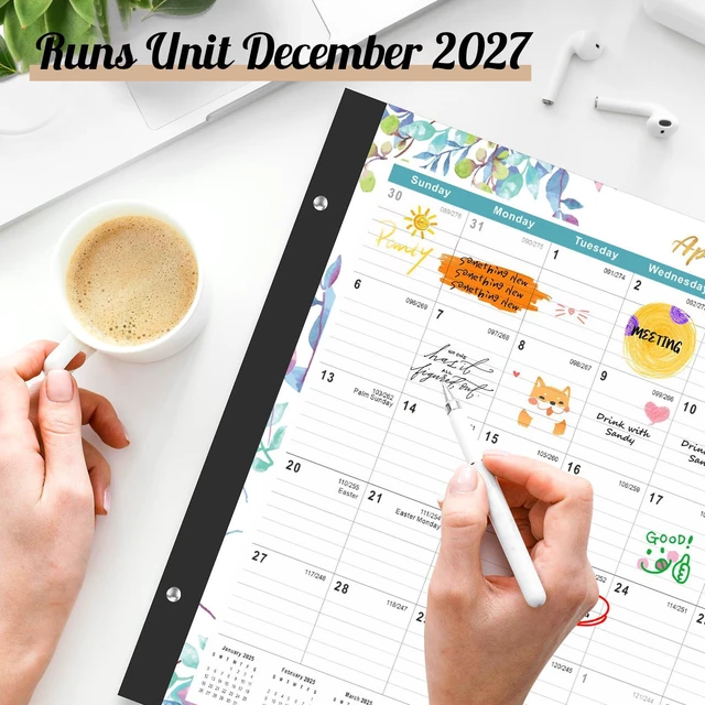 Alt view image 5 of 7 - Large Desk Calendar 2026-2027,Jul 2026-Dec 2027, 18-Month Calendar 22" x 17" Desktop Pad Calendar, Office Supplies Perfect for Planning and Organizing In Your Home, School or Office