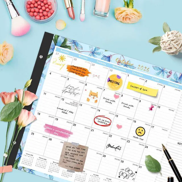 Alt view image 7 of 7 - Large Desk Calendar 2026-2027,Jul 2026-Dec 2027, 18-Month Calendar 22" x 17" Desktop Pad Calendar, Office Supplies Perfect for Planning and Organizing In Your Home, School or Office