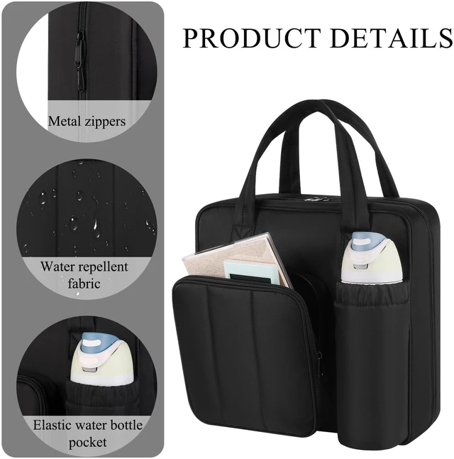 Alt view image 5 of 7 - Upgraded Zipper Binder | 3-Inch & 2-Inch O-Rings, 600 Sheet Capacity Trapper Keeper with 13 Inch Laptop Sleeve & Water Bottle Holder, Binder Bag with Multi-Pockets & Shoulder Strap (Black)