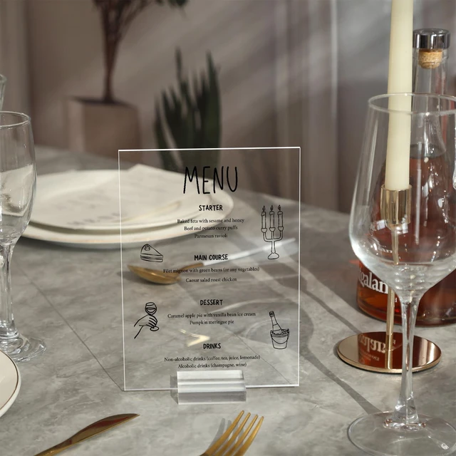 Alt view image 5 of 7 - 3" Clear Acrylic Stand |60 Pack 3mm Slot Wedding Sign Holders, Perfect for Wedding, Table Number, Exhibition, Office, Restaurant, Business