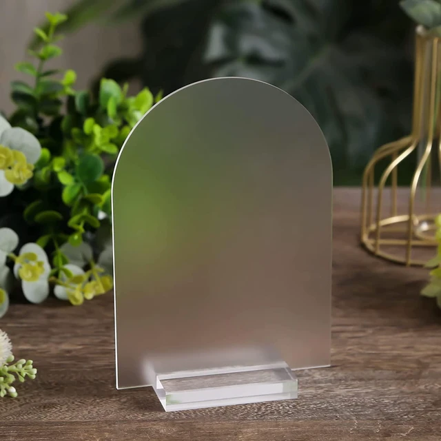 Alt view image 7 of 7 - 3" Clear Acrylic Stand |60 Pack 3mm Slot Wedding Sign Holders, Perfect for Wedding, Table Number, Exhibition, Office, Restaurant, Business