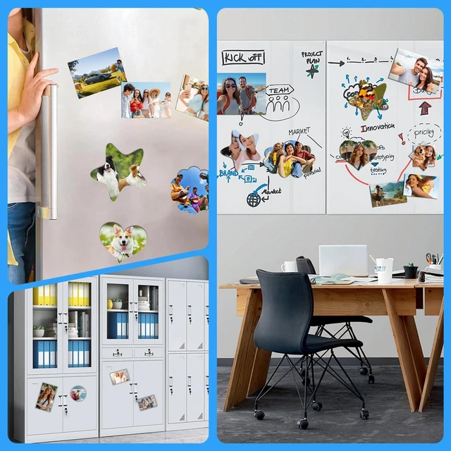 Alt view image 6 of 6 - 28 Pcs Printable Magnetic Sheets 8.5x11 Inch Matte, Magnet Paper Sheet