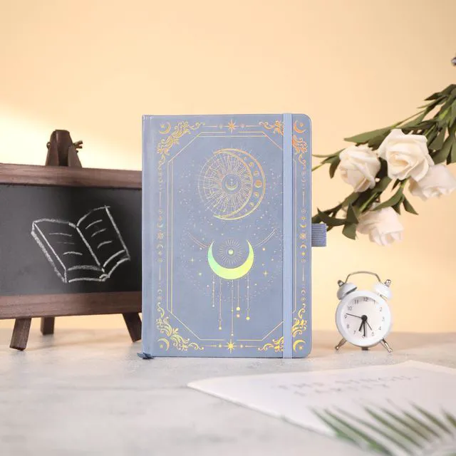 Alt view image 5 of 6 - Line Journal Notebook for Women Men, 316 Pages,8.3x5.8 IN Hardcover A5 College Ruled Notebook for Writing,Vintage Diary with Bookmark, for Work School, Note Taking