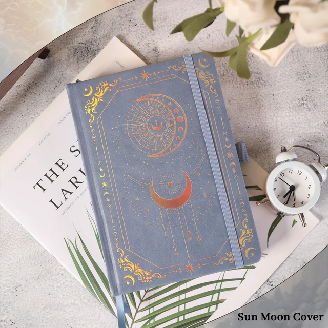 Alt view image 4 of 6 - Line Journal Notebook for Women Men, 316 Pages,8.3x5.8 IN Hardcover A5 College Ruled Notebook for Writing,Vintage Diary with Bookmark, for Work School, Note Taking