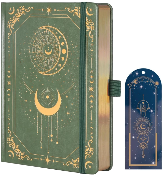 Main image of Line Journal Notebook for Women Men, 316 Pages,8.3x5.8 IN Hardcover A5 College Ruled Notebook for Writing,Vintage Diary with Bookmark, for Work School, Note Taking