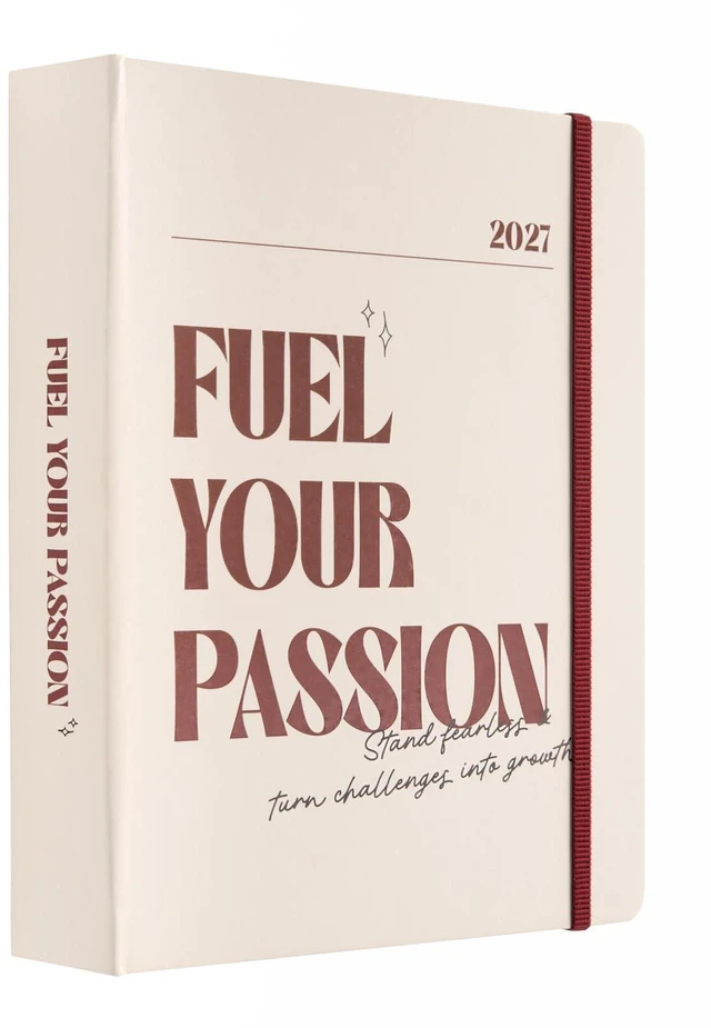 Main image of Gazette Planner 2026-2027 6.4x7.9in (Aug 26/ Dec 27) 17-month Hardcover agenda, 120gsm paper, monthly academic planner, planner for women