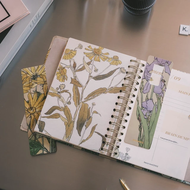 Alt view image 6 of 7 - Hannah Borger Planner 2026-2027 6.4x7.9in (Aug 26/ Dec 27) 17-month Hardcover agenda, 120gsm paper, monthly academic planner, planner for women