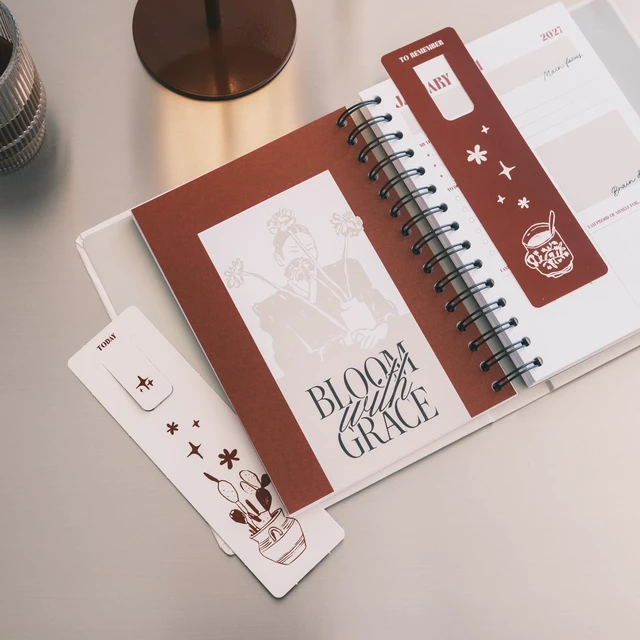 Alt view image 6 of 6 - Gazette Planner 2026-2027 6.4x7.9in (Aug 26/ Dec 27) 17-month Hardcover agenda, 120gsm paper, monthly academic planner, planner for women