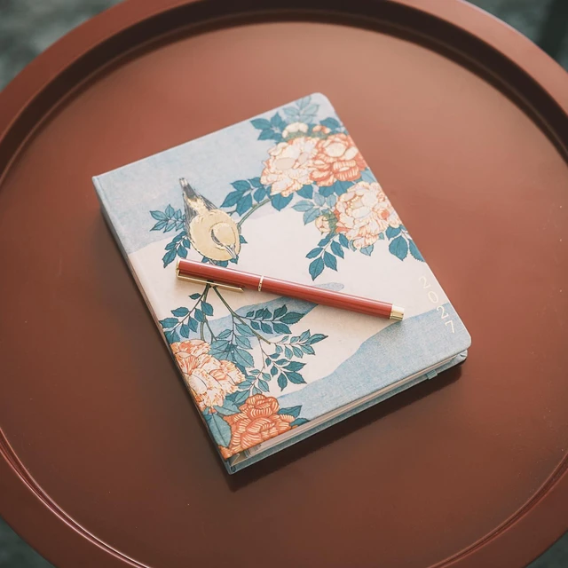Alt view image 7 of 7 - Hokusai Planner 2026-2027 6.4x7.9in (Aug 26/ Dec 27) 17-month Hardcover agenda, 120gsm paper, monthly academic planner, planner for women