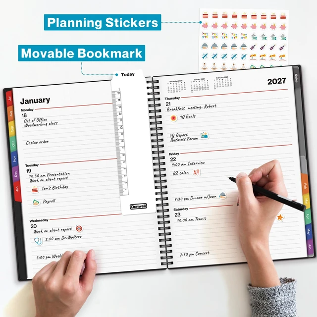 Alt view image 6 of 7 - 2026-2027 Planner 8.5x11, Weekly Monthly Academic Planner Large 8.5x11 planner provides ample writing space for appointments, goals, schedules, and reminders