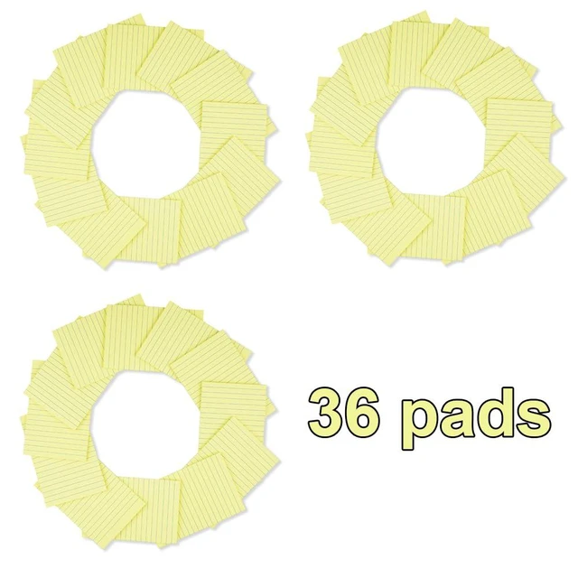 Alt view image 2 of 7 - (36 Pack) Lined Sticky Notes 4x6 in,Yellow Large Notepads with Lines Stickies Super Sticking Power,School Memo Note Pads,Post on Windows Doors,Recyclable,Easy to Write on,Hold Well