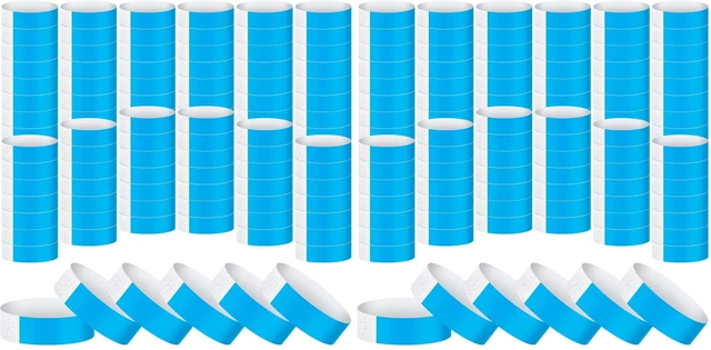 Main image of 2400 Pack Paper Wristbands,Blue