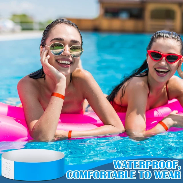 Alt view image 4 of 6 - 2400 Pack Paper Wristbands,Blue