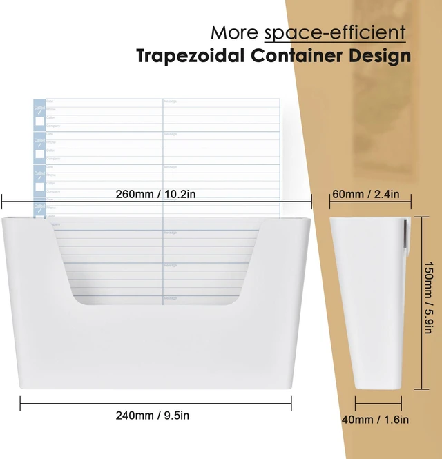 Alt view image 4 of 7 - Adhesive File Holder Plastic Document Folder Door No Drilling Mount Mail Magazine Organizer A4 Filing Envelopes Folder, Office Wall Mount Single Pocket (WHITE, 3 PCS)