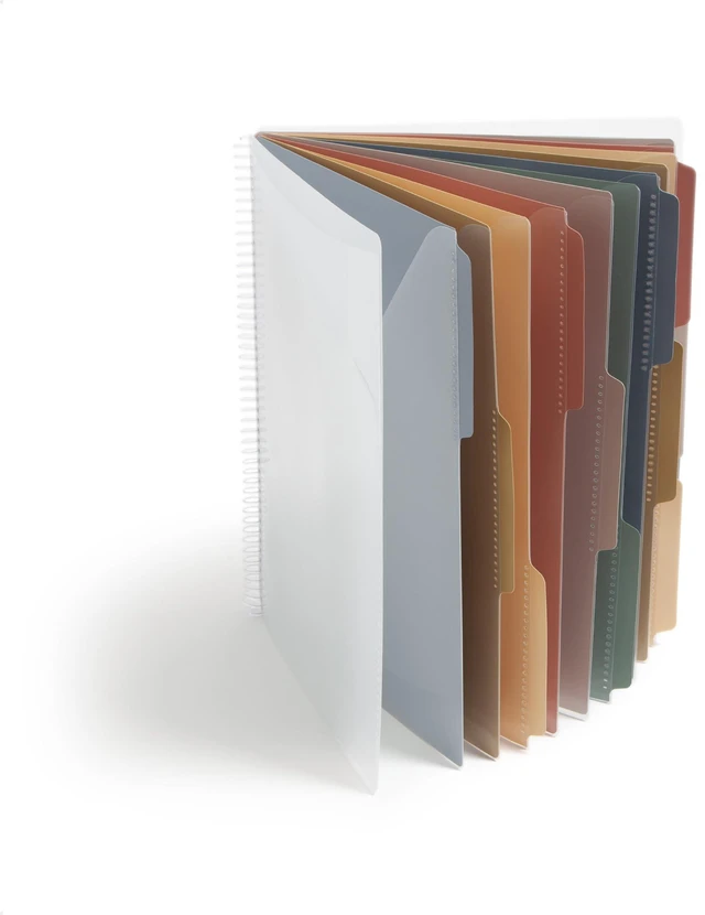 Main image of Project Organizer, Office Supplies, 24 Pockets, Clear Cover with Assorted Bright Tabs, Tear Resistant Poly File Organizer, Document Organizer with 1/3-Cut Tabs, Letter Size (89213)