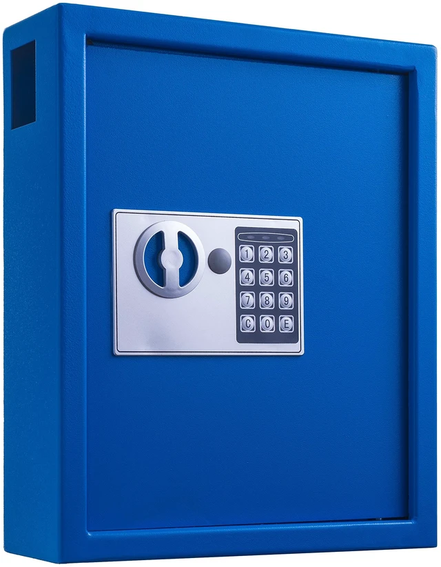 Main image of Steel Key Holder Wall Mount - 40-Key Lock Box with Code, Key Cabinet, Valet Parking Key Box, Car Dealer Key Cabinet - Space Saving Locking Key Box with Digital Lock