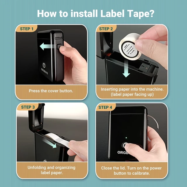 Alt view image 7 of 7 - Genuine X1 Label Maker Tape, 12×40mm, 3-Roll, White Pre-cut Thermal Labels, Easy Tear off, BPA-Free, Strong Adhesion, Water-Proof & Oil-Proof, Great for School, Office, Home