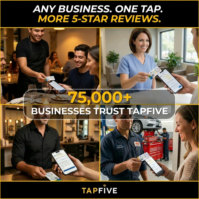 Alt view image 6 of 7 - Google Review Tap Cards (3-Pack) by TapFive - Tap for Instant Reviews - All Phones Compatible - Reusable Smart Tap NFC & QR - Boost Business Reviews - Powered by TapFive (3 Card Pack)