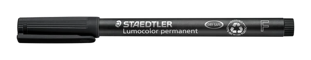 Alt view image 2 of 5 - Fiber Tip Pen, Permanent, Fine Point, Black Ink, 10 pieces Waterproof, smudge-resistant fine-tip ink, quick-drying for left-handers, DRY SAFE Art.-Nr. 318-9