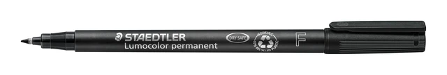 Alt view image 3 of 5 - Fiber Tip Pen, Permanent, Fine Point, Black Ink, 10 pieces Waterproof, smudge-resistant fine-tip ink, quick-drying for left-handers, DRY SAFE Art.-Nr. 318-9