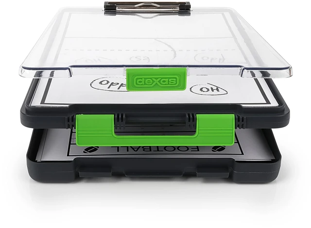 Alt view image 2 of 7 - Clearview Clipcase clipboard13.75 X 9.5 in, Green. See Papers Clearly Outdoors, Stay Organized and Dry. Ideal for Coaching, Teaching, homeschooling, Art, Trades, and Medical pros